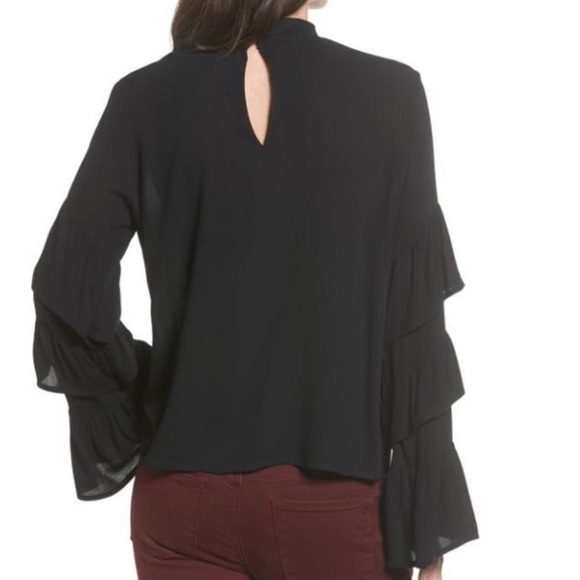 BP Ruffle Sleeve Choker Top - Picture 2 of 5